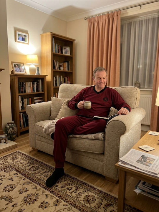 Relax Anatomic Καλοκαιρινή Ανδρική Πιτζάμα Μπορντό Relax Anatomic Καλοκαιρινή Ανδρική Πιτζάμα Μπορντό