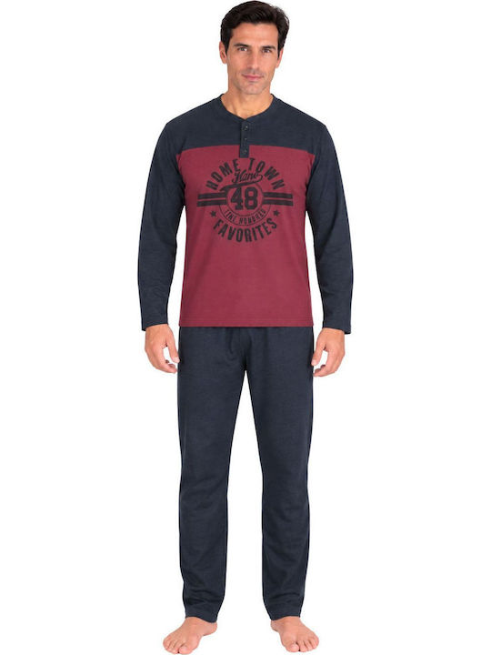 Rimoli Winter Men's Pyjamas Burgundy