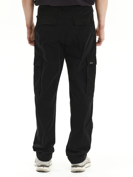 Ανδρικό Παντελόνι Cargo Relaxed Fit Μαύρο
