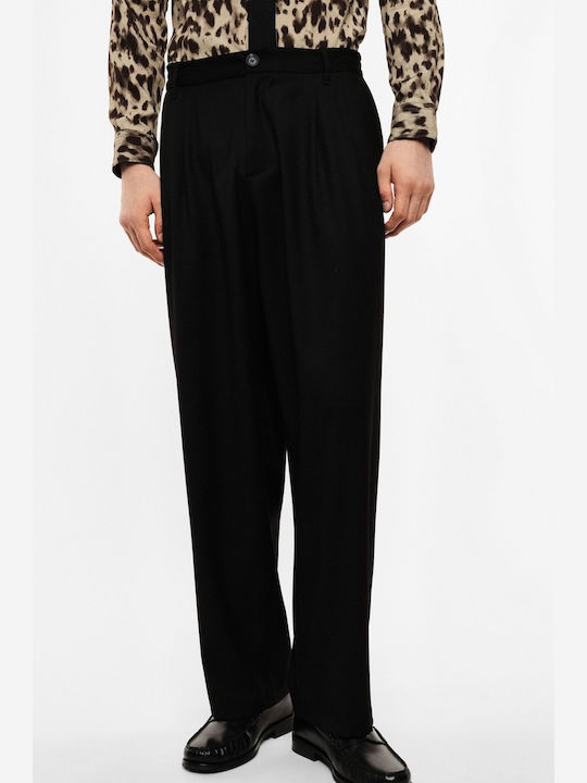 Men's Baggy Black Trousers