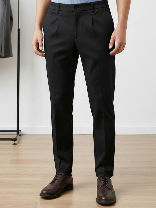 Men's Trousers with Straight Leg Black