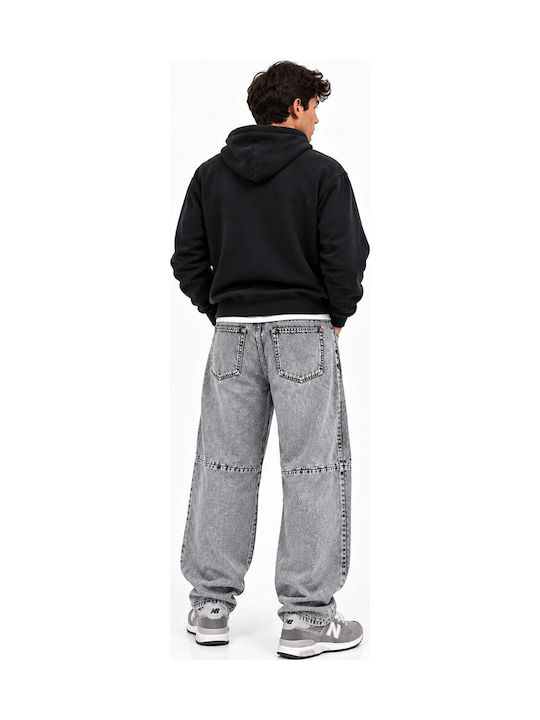 Men's Jeans Pants Relaxed Baggy Fit Grey