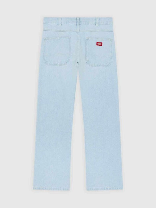 Men's Jeans Pants Relaxed Straight Fit Fog Blue