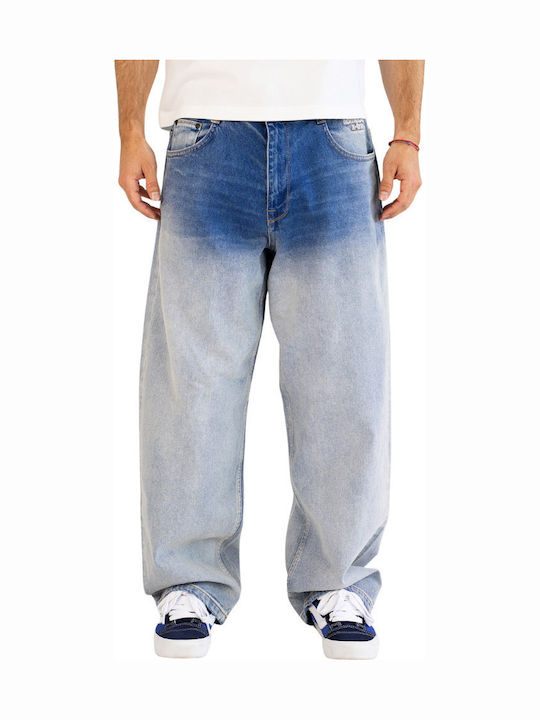 X-tra Men's Jeans Pants Straight Vintage Blue