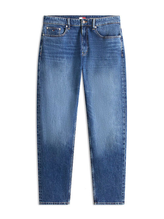 Men's Jeans Pants Regular Tapered Fit Blue