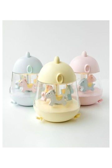 Rabbit & Friends Rotating Kids Decorative Lamp Yellow 15.4x14.5x7.6cm