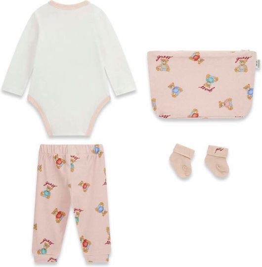 Guess Guess Geschenkset für Baby-Kleidung für Mädchen 4 Stück