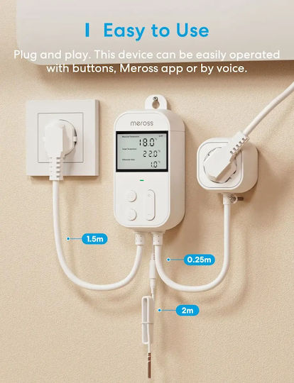 Meross Digital Room Thermostat Smart with Wi-Fi