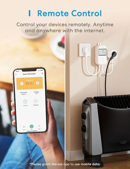 Meross Digital Room Thermostat Smart with Wi-Fi