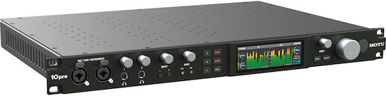 MOTU 10pre External Professional Sound Card with Thunderbolt, Ethernet Connection