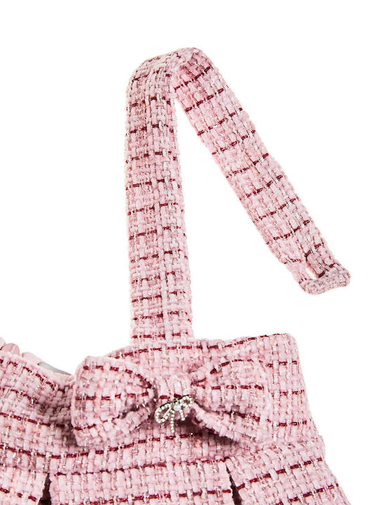 Mädchenkleid Ärmellos Gestrickt Ecru
