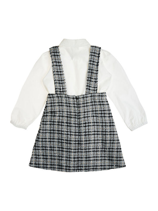 Kinderkleid Ärmellos Gestrickt Weiß