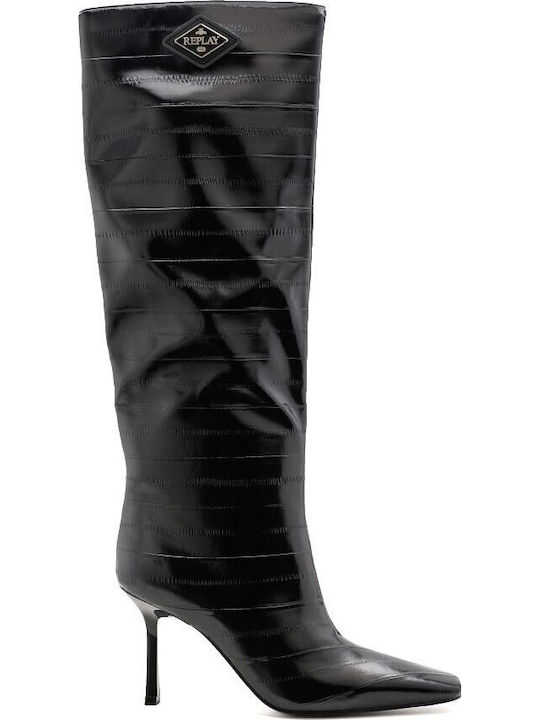 Women's Boots with High Heel Black