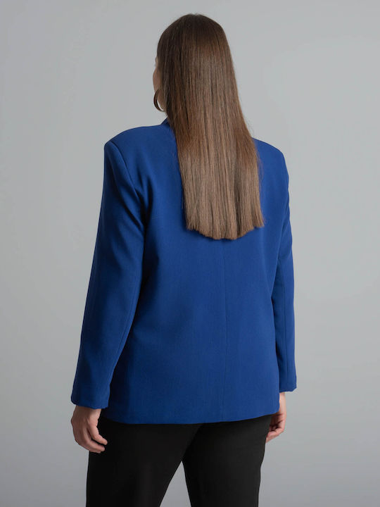 Mat Fashion Дамско Сако Син 0039.4508.НЕТТО-Royal-Blue
