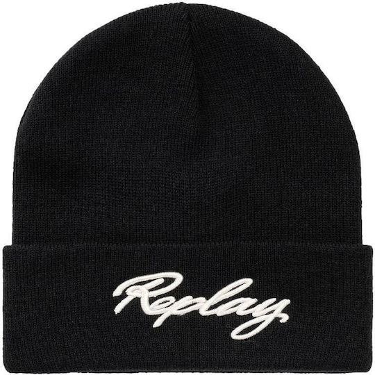 Beanie Herren Strickmütze in Schwarz