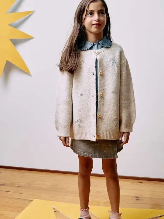 Kids Knitted Cardigan Ecru