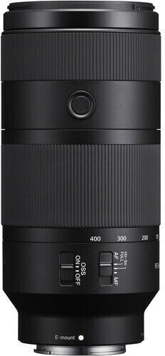 Sony Пълен Кадър Фотообектив FE 100-400 mm F5.6-8 OSS Супер Телеобектив за Sony E Монтаж Черен