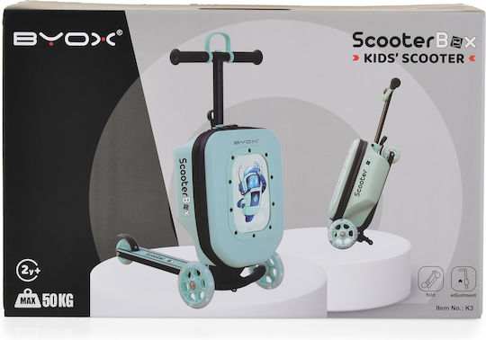 Byox Детска тротинетка ScooterBox с Три Колела за 2-5 Годишни Зеленa