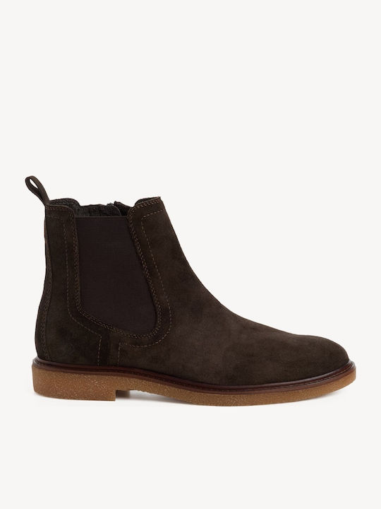Leder Chelsea Herrenstiefel Braun