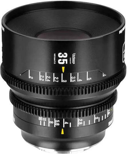 7artisans Full Frame Camera Lens Dream Cine 35mm T1.5 E Wide Angle for Sony E Mount Black