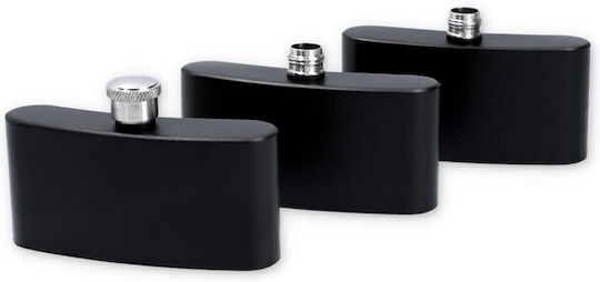 Hip Flask Фласкa за Пиене Черен Мат Тройно 3x90ml 270ml