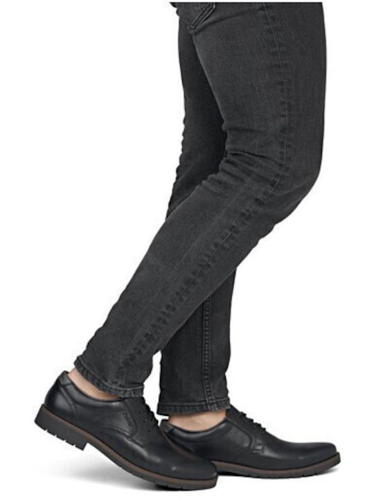 Leather Men's Casual Black Shoes