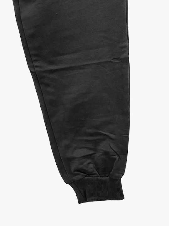 Damen Jogginghose mit Jogger Hohe Taille Schwarz
