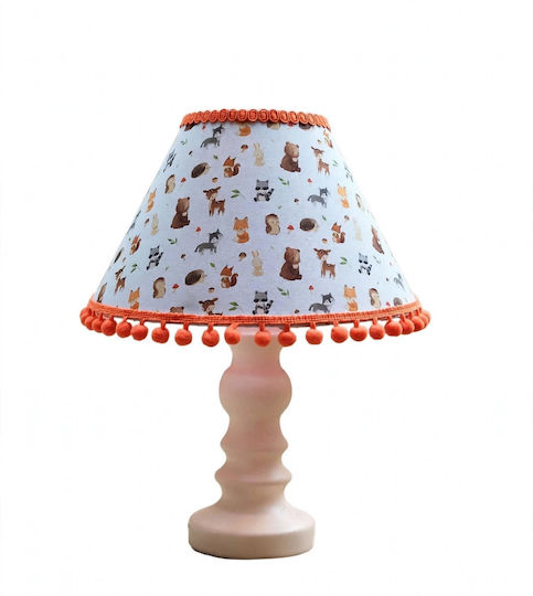 Kinder Tischlampe Nachttischlampe Orange Maße 30x20x12cm