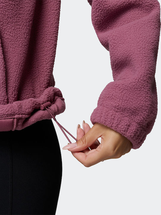 Damen Sportliche Strickjacke Rosa