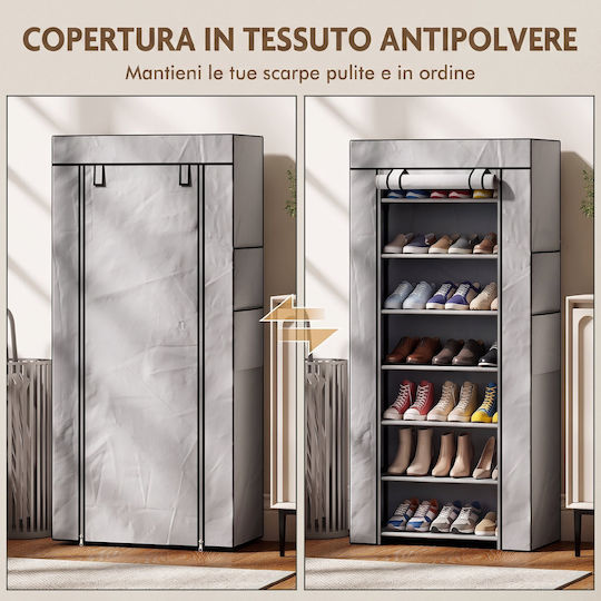 Fabric Shoe Organizer 60x30x126cm