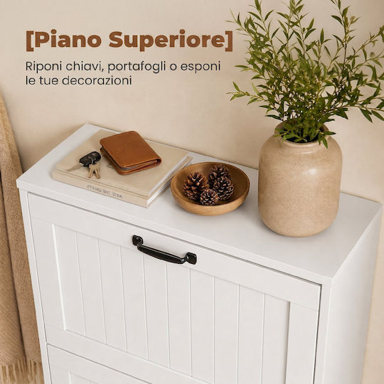 Wooden Shoe Organizer from Bamboo 60x24x118cm