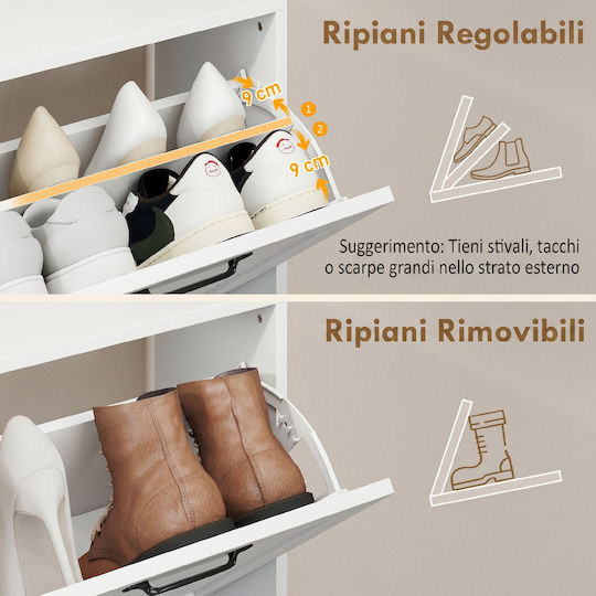 Wooden Shoe Organizer from Bamboo 99.5x24x93.3cm