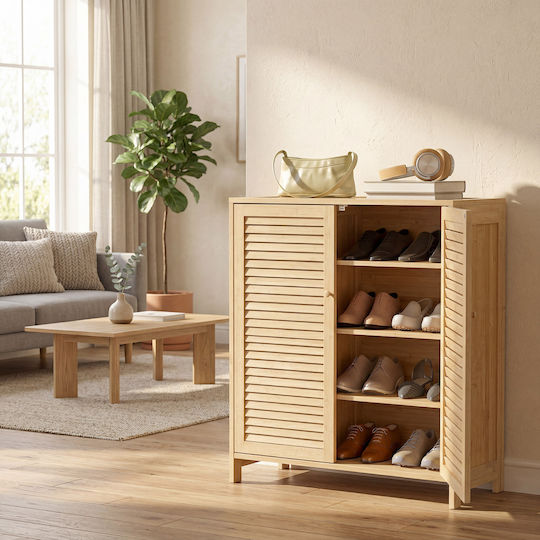 Bamboo Shoe Organizer 80x35x80cm
