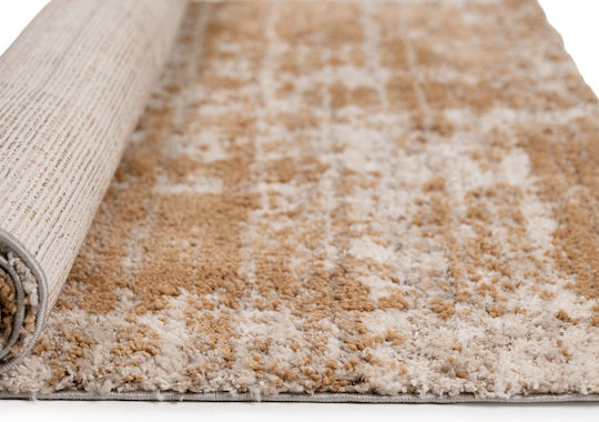 Tzikas Carpets Moya Set Shaggy Covoare Pentru Dormitor Maro 3 Bucăți