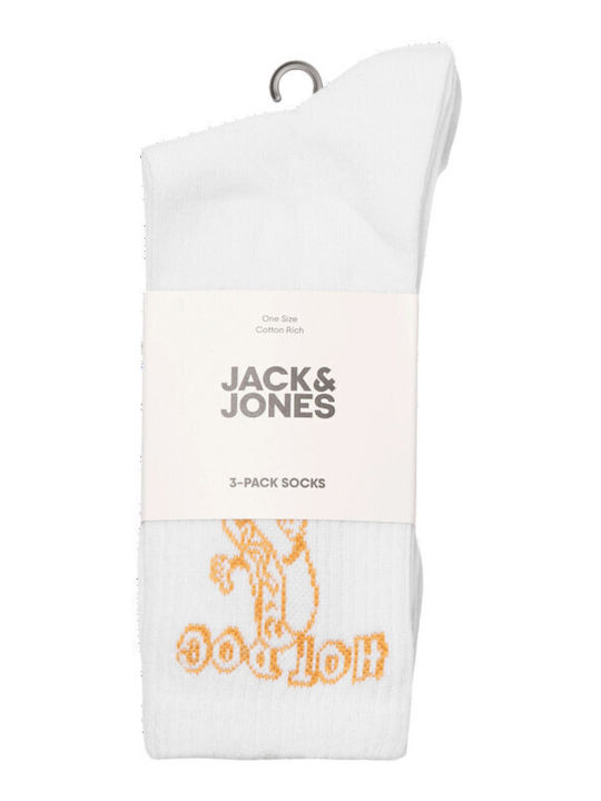 Jack & Jones Tennis Socks White 3 Pairs