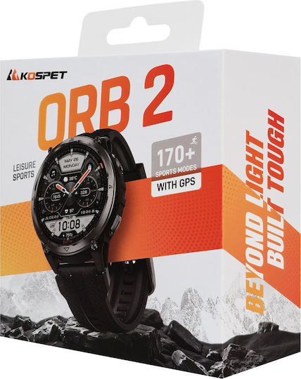 Kospet Orb 2 48mm Водоустойчив Смарт часовник с Пулсомер (Сребърен)