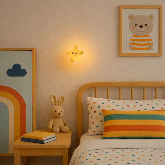 Rabalux Nursery Night Light LED Battery Yellow Warm