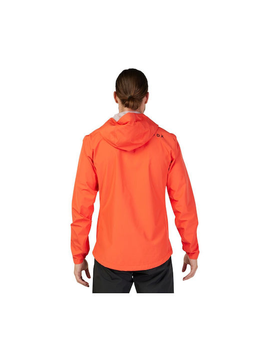 Fox Ranger Men's Waterproof Cycling Windbreaker Jacket Long Sleeve Orange