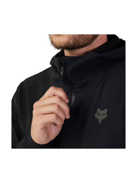 Fox Ranger Fire Men's Waterproof Cycling Windbreaker Jacket Long Sleeve Black