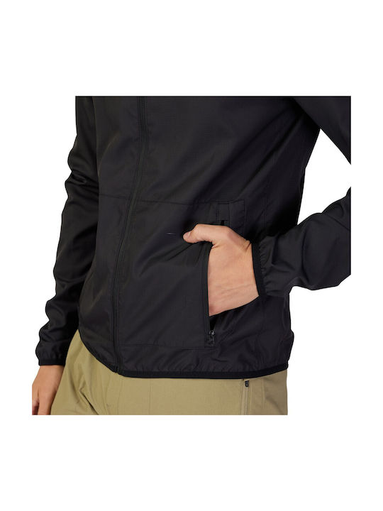 Fox Ranger Wind Men's Cycling Windbreaker Jacket Long Sleeve Black