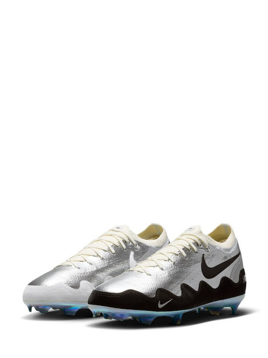 Mercurial Zoom Vapor 16 Elite X Patta FG Детски Футболни Обувки с Бутони Бели