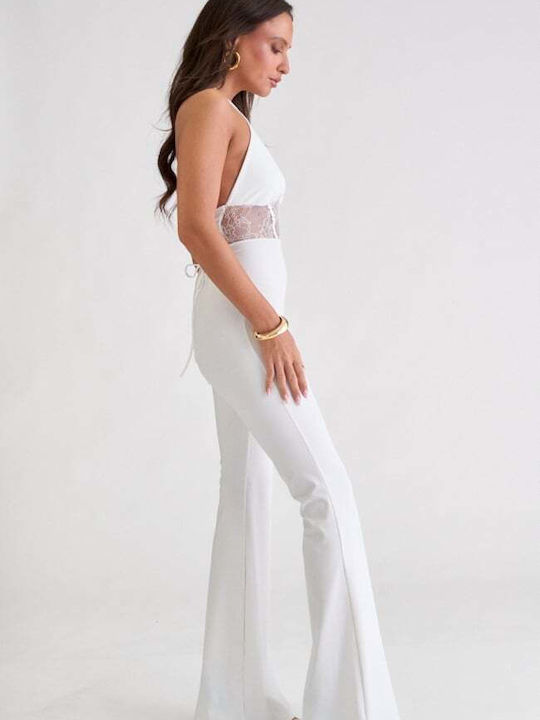 Damen Jumpsuit Weiß