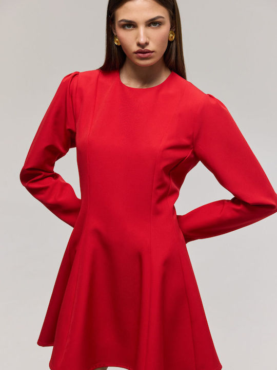 Summer Mini T-Shirt Dress Red
