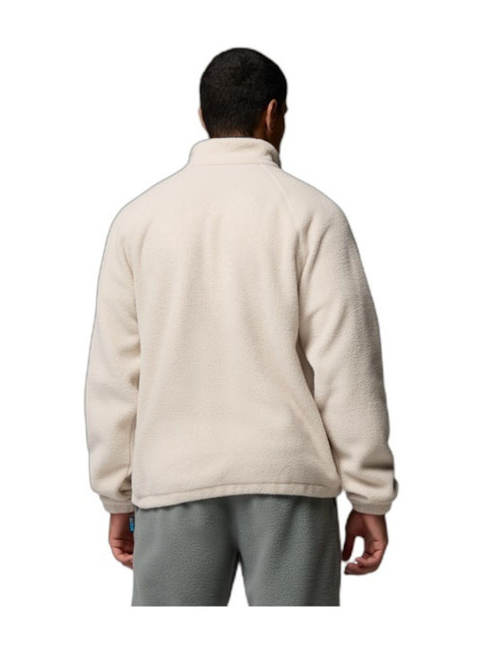 Men's Sherpa Cardigan Beige