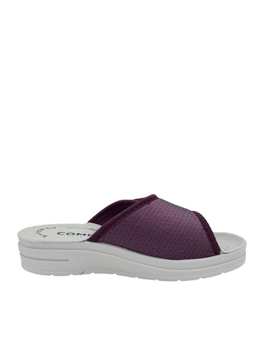 Anatomische Leder Damen Hausschuhe Lila