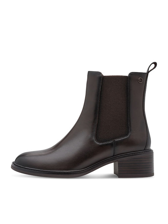 Leder Damen Stiefeletten Braun