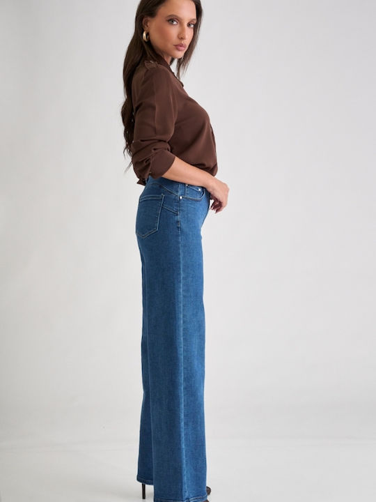 Women's Jean Pants in Wide Leg Style