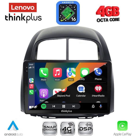Lenovo Car Audio System for Daihatsu Sirion 2006-2012 Bluetooth USB WiFi GPS Apple CarPlay Android Auto with 10" Touch Screen