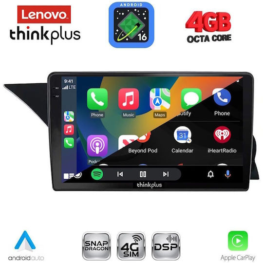 Lenovo Car Audio System for Mercedes-Benz GLK 2008-2012 Bluetooth USB WiFi GPS Apple CarPlay Android Auto with 9" Touch Screen