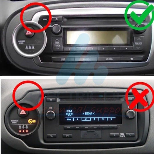 Lenovo Автомобилна Аудио Система за Toyota Yaris 2011-2015 (Bluetooth/USB/Вграден Wi-Fi/GPS/Apple CarPlay/Android Auto) с Touch Screen 9"